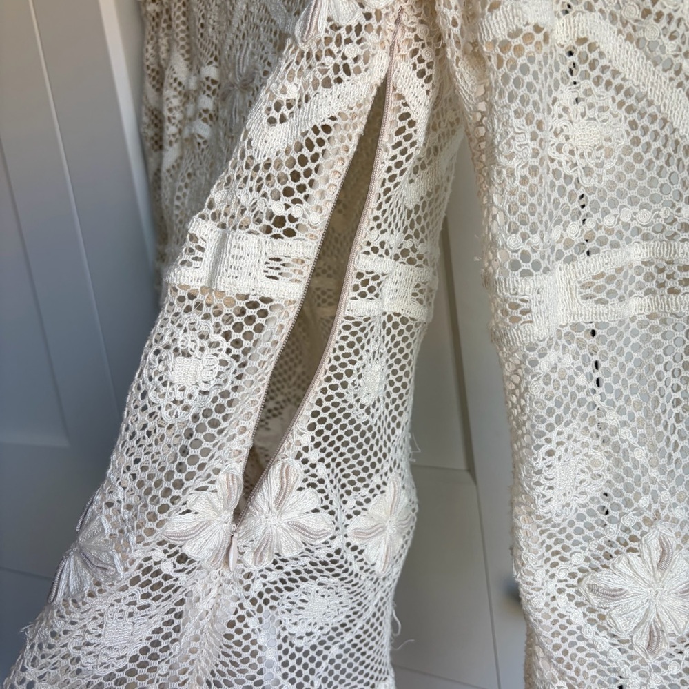 Rebecca Taylor Ivory Lace Blouse | 10 - Picture 7 of 9